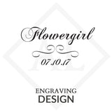 Flower girl engraved bracelet - Alexa Lane