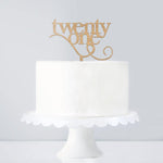 Cake Topper Birthday number in words - Alexa Lane