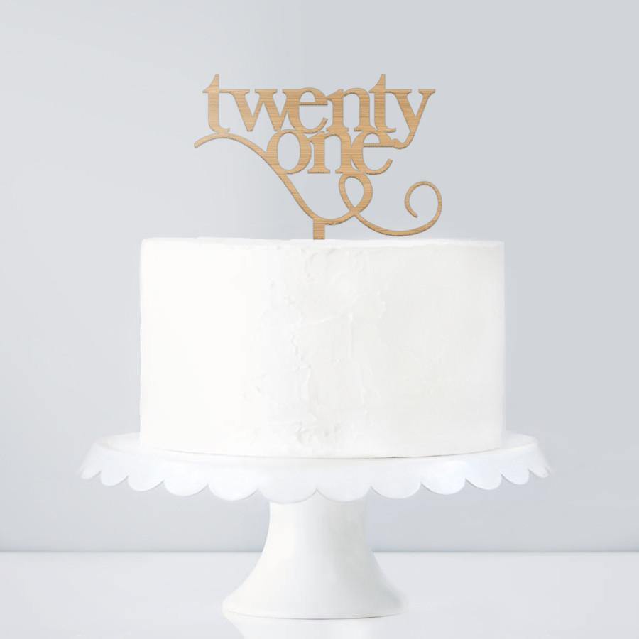 Cake Topper Birthday number in words - Alexa Lane
