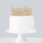 Cake Topper Happy Birthday with name - Alexa Lane