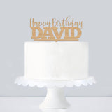 Cake Topper Happy Birthday with name - Alexa Lane