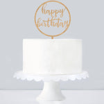 Cake Topper Happy Birthday Circle fancy - Alexa Lane