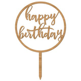 Cake Topper Happy Birthday Circle fancy - Alexa Lane