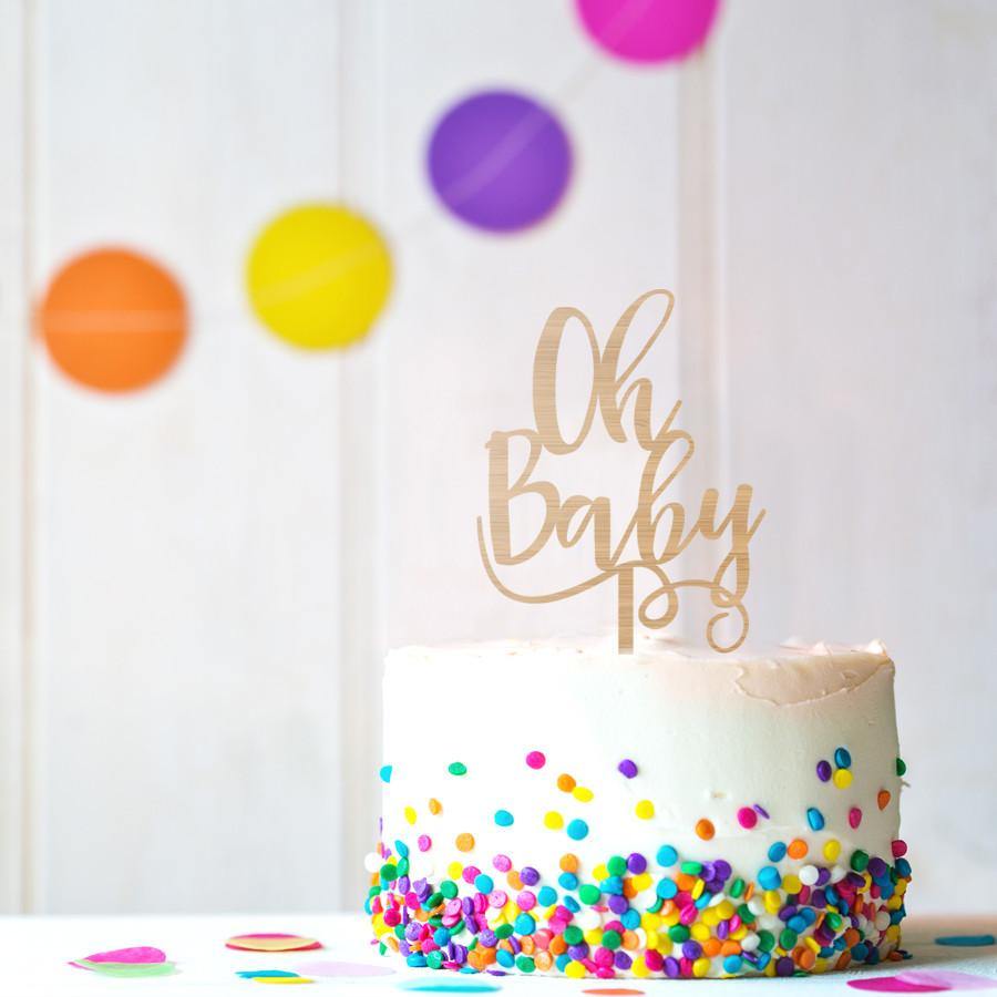 Cake Topper Oh Baby Bamboo - Alexa Lane