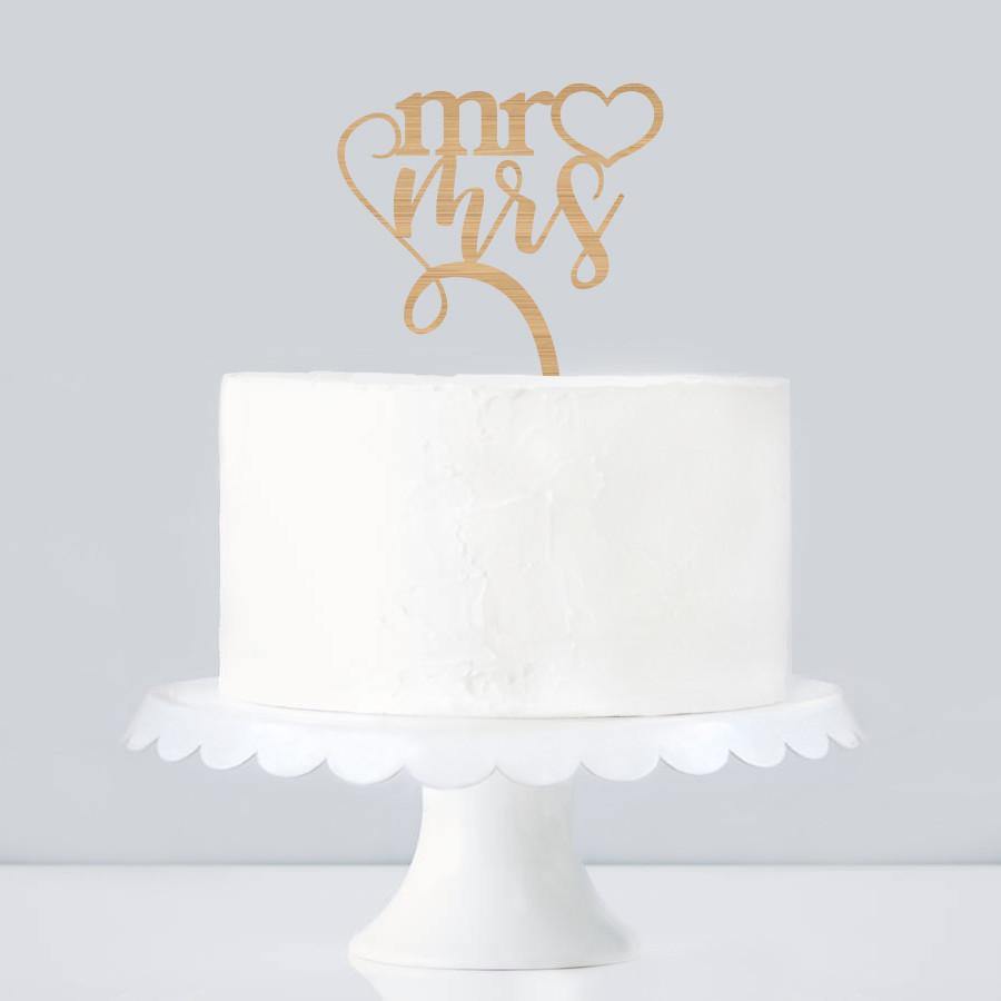 Cake Topper Wedding Day Mr Mrs - Alexa Lane