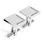 Personalised engraved cufflinks with name - Alexa Lane