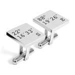 Latitude and Longitude Cufflinks - Alexa Lane