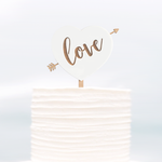 Cake Topper Love Heart Arrow - Alexa Lane