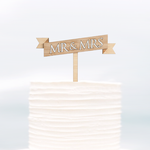 Personalised Cake Topper Mr and Mrs - Alexa Lane