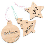 Christmas Decoration - select your design. Bauble, Tree or Star. - Alexa Lane