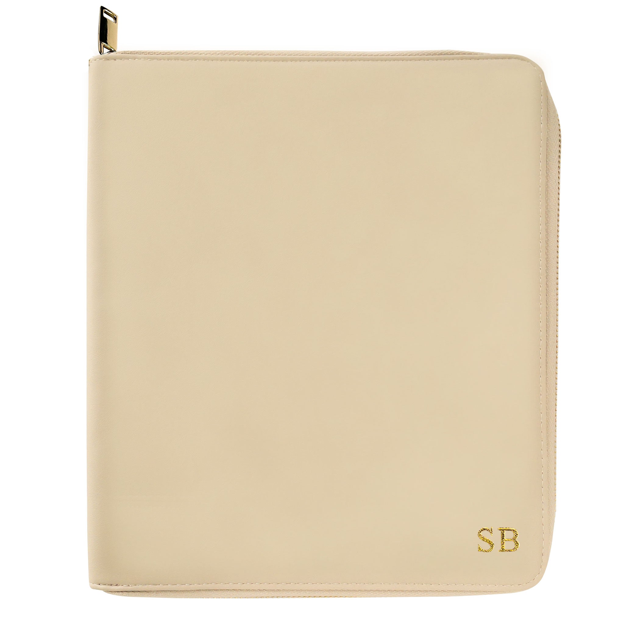 A5 Vegan Leather Cream Compendium