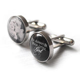 Father of the Bride photo cufflinks - Alexa Lane