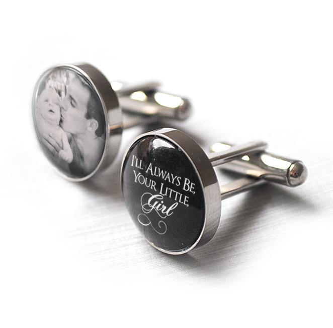 Father of the Bride photo cufflinks - Alexa Lane