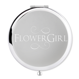 Flower girl Engraved Compact Mirror - Alexa Lane