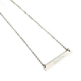 Engraved Bar necklace - Alexa Lane