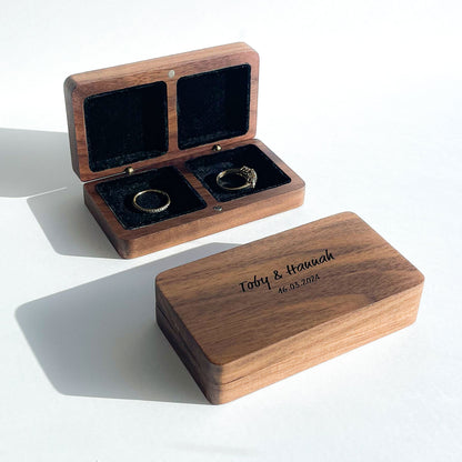 Personalised Ring Box for two