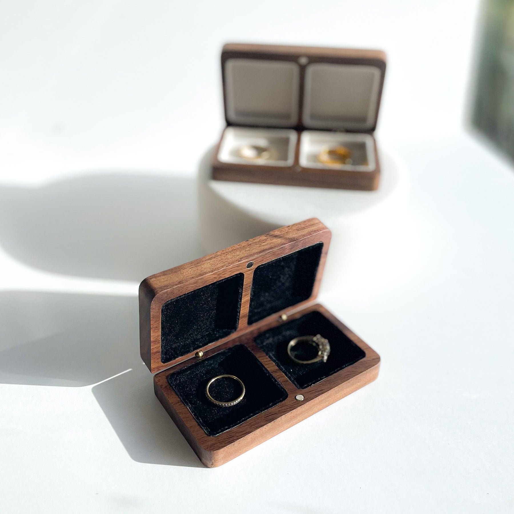 Personalised Ring Box for two