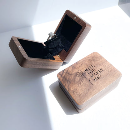 Personalised Engagement Ring Box
