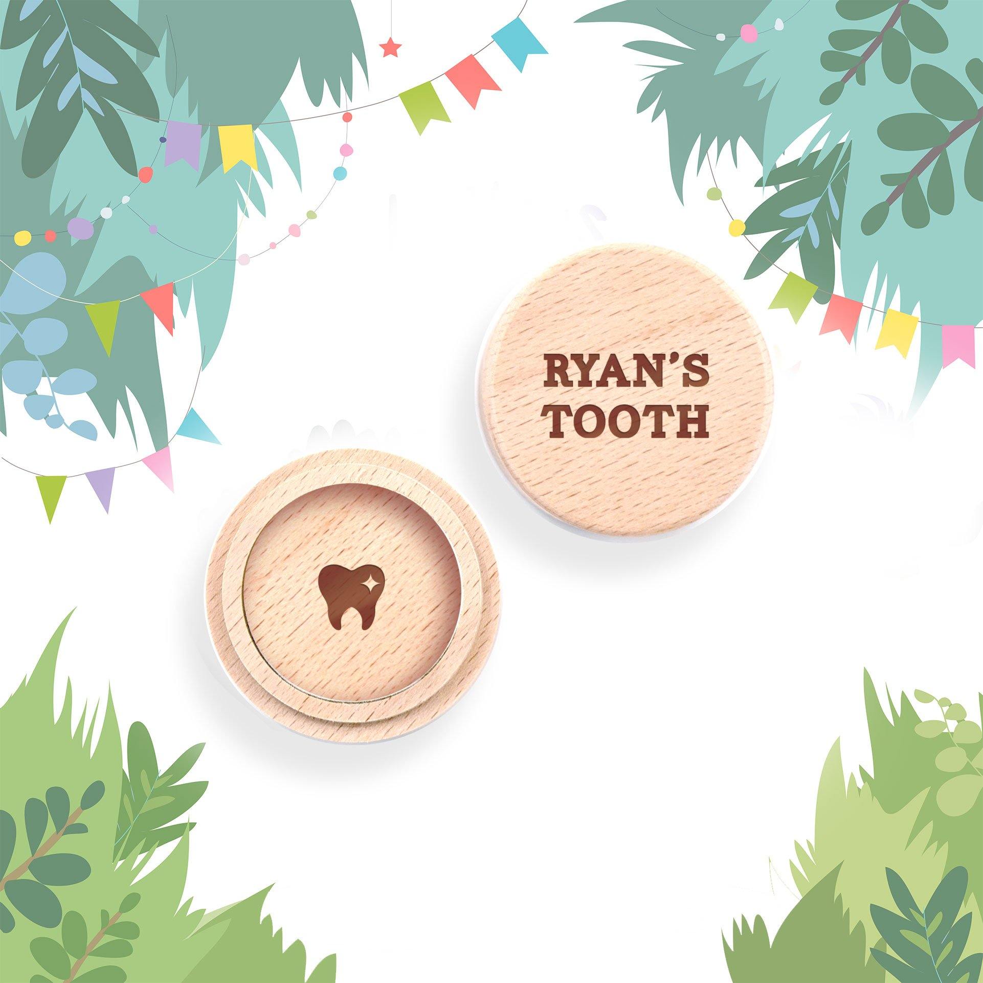 Personalised wooden tooth fairy box - Alexa Lane