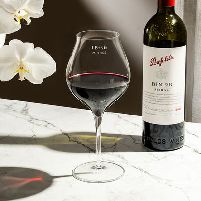 Personalised Red Wine Glass - Single