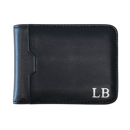Slim Black Genuine Leather Wallet