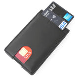 Personalised leather wallet with money clip - Alexa Lane