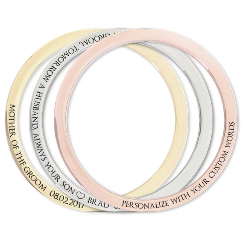 Personalised Engraved Bangle – Alexa Lane