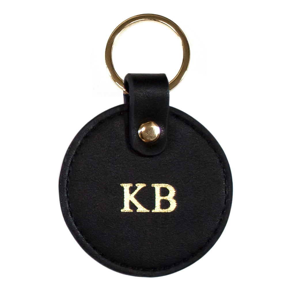 Vegan leather keyring